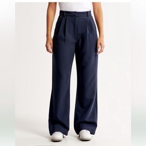 Abercrombie & Fitch Curve Love Sloane Tailored Wide Leg Pant